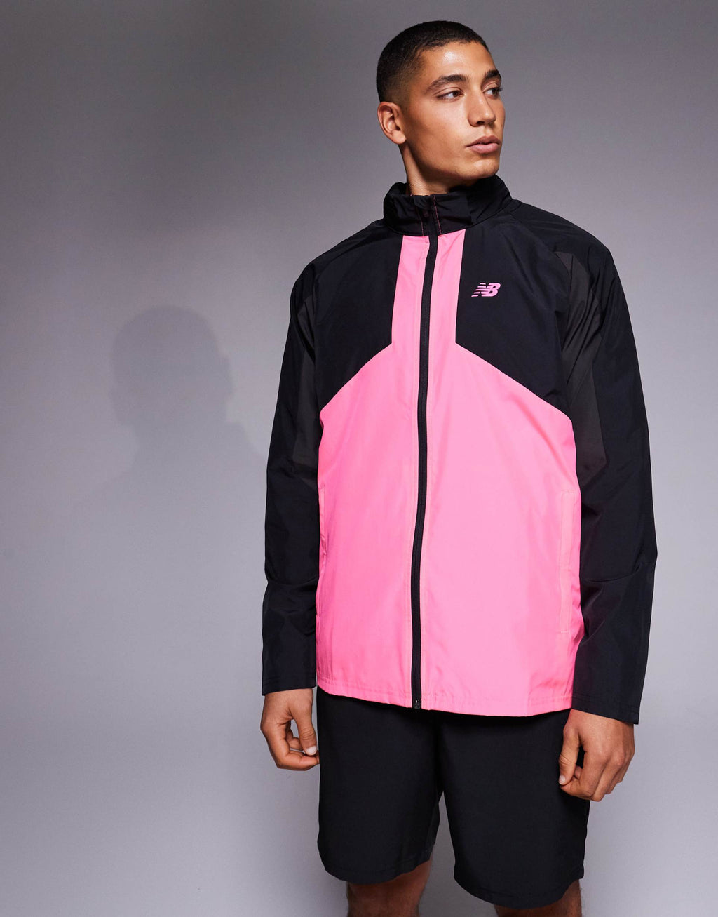 New Balance - Active - Giacca nera e rosa