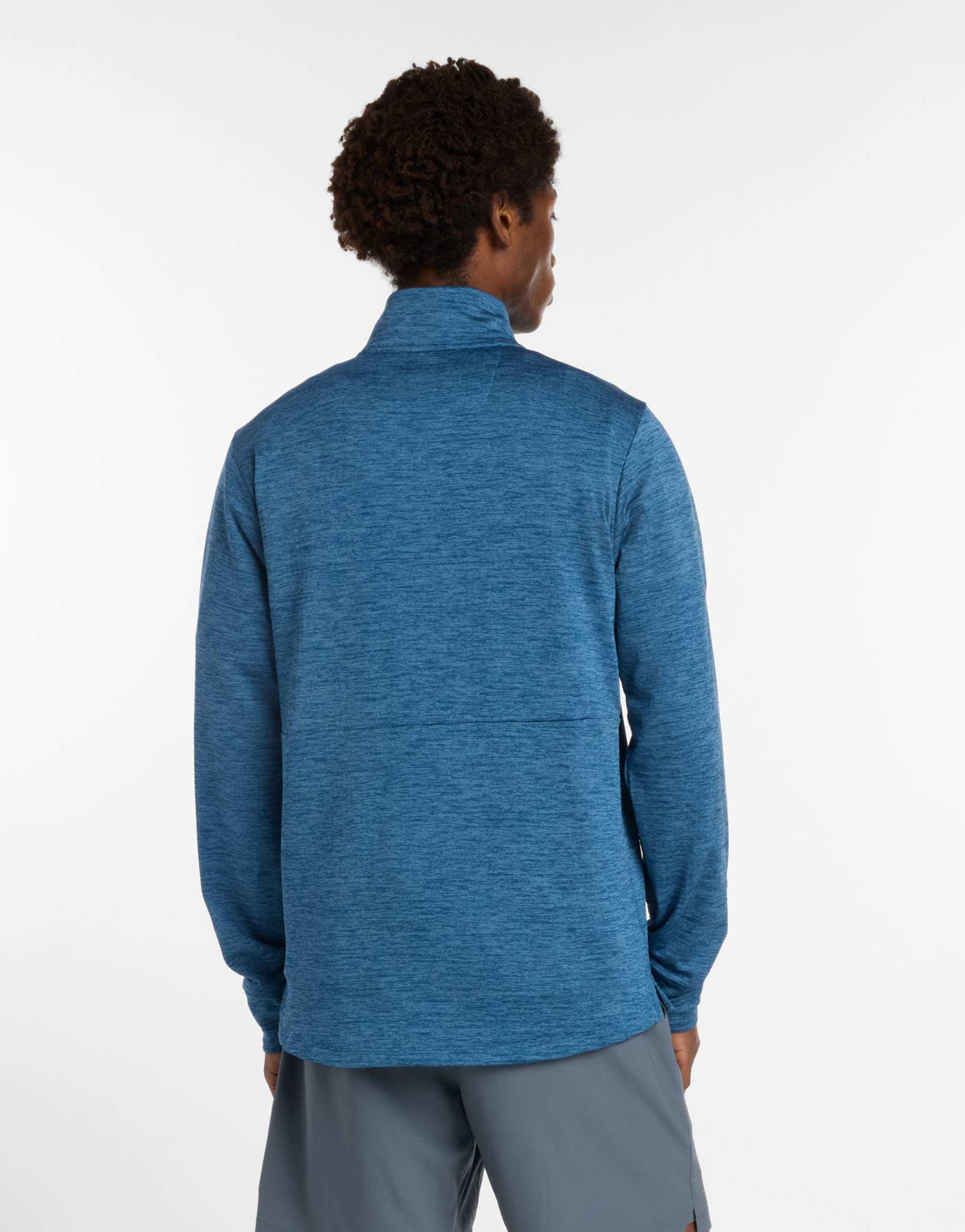 New Balance - Athletics Heat Grid - Felpa blu con zip corta