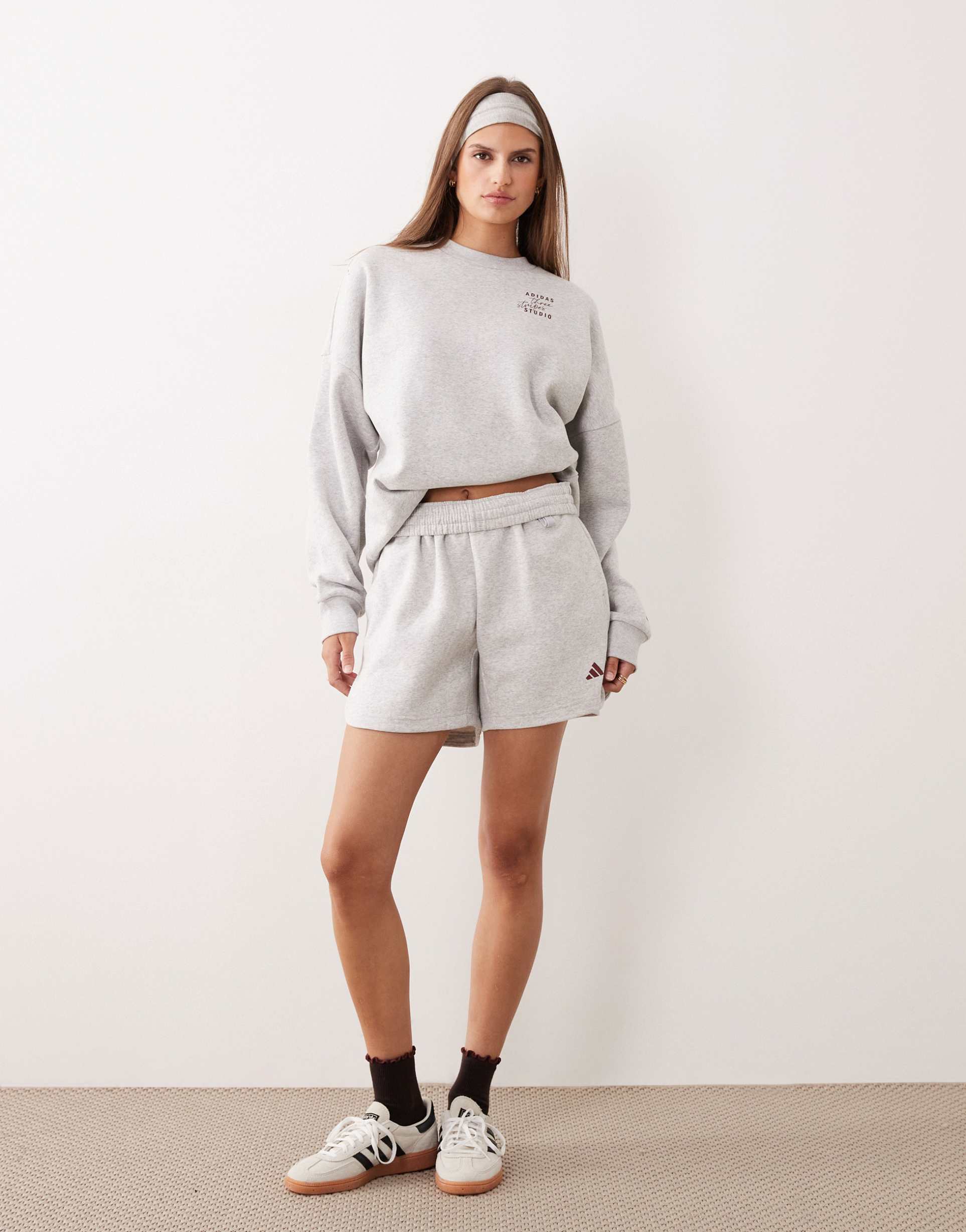 adidas Performance - Three Stripes Studios - Felpa grigia