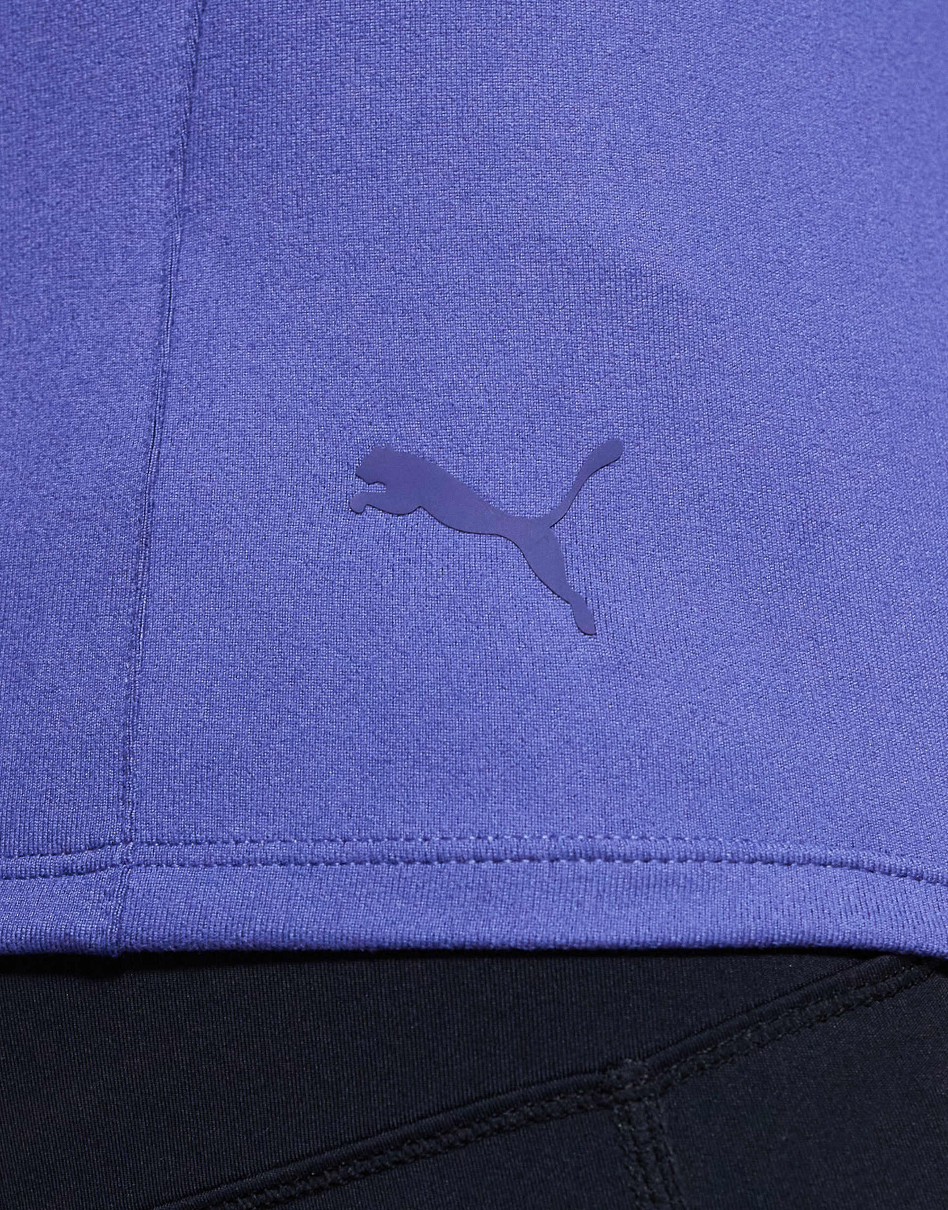 PUMA - Train - Top blu chiaro lunghezza regular con zip