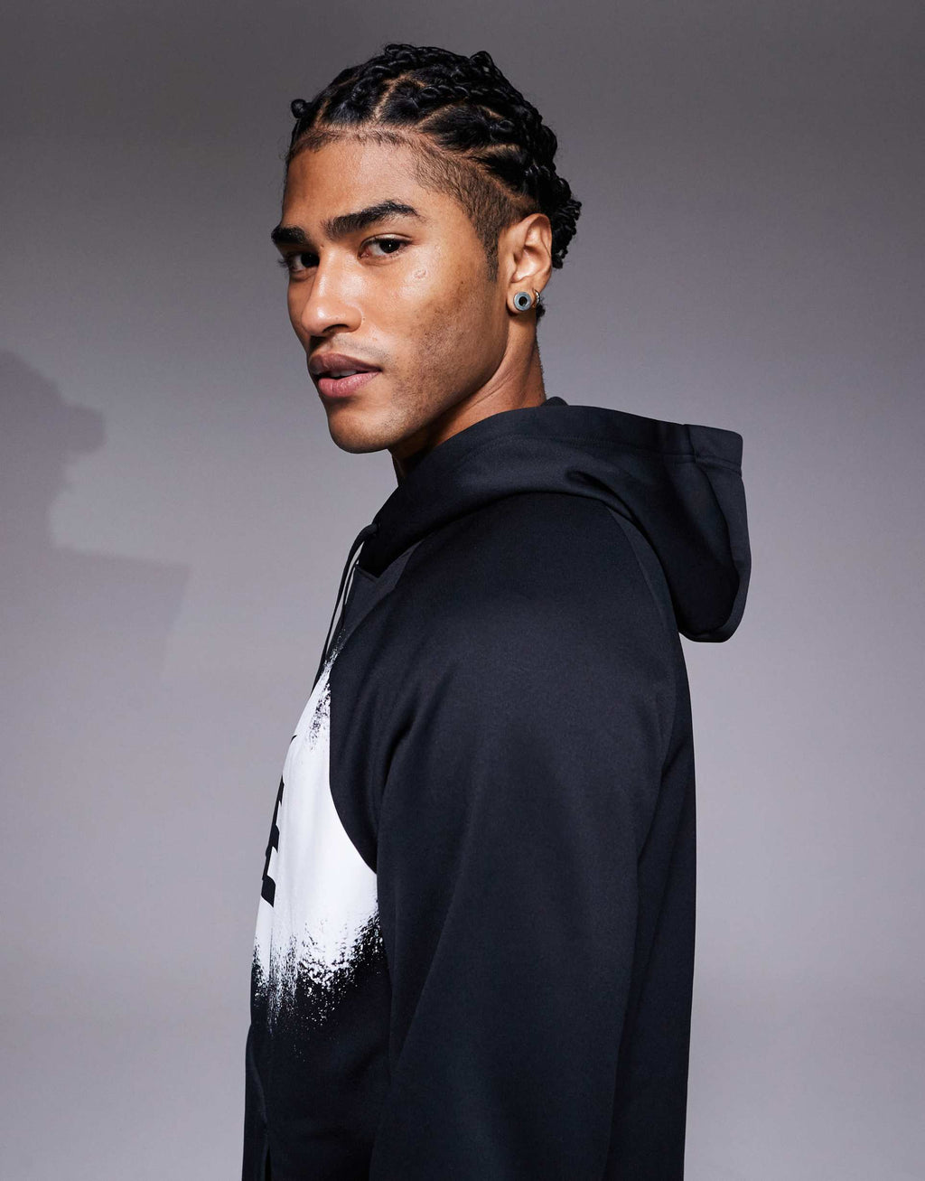 Nike Training - Heritage - Felpa con cappuccio nera con grafica