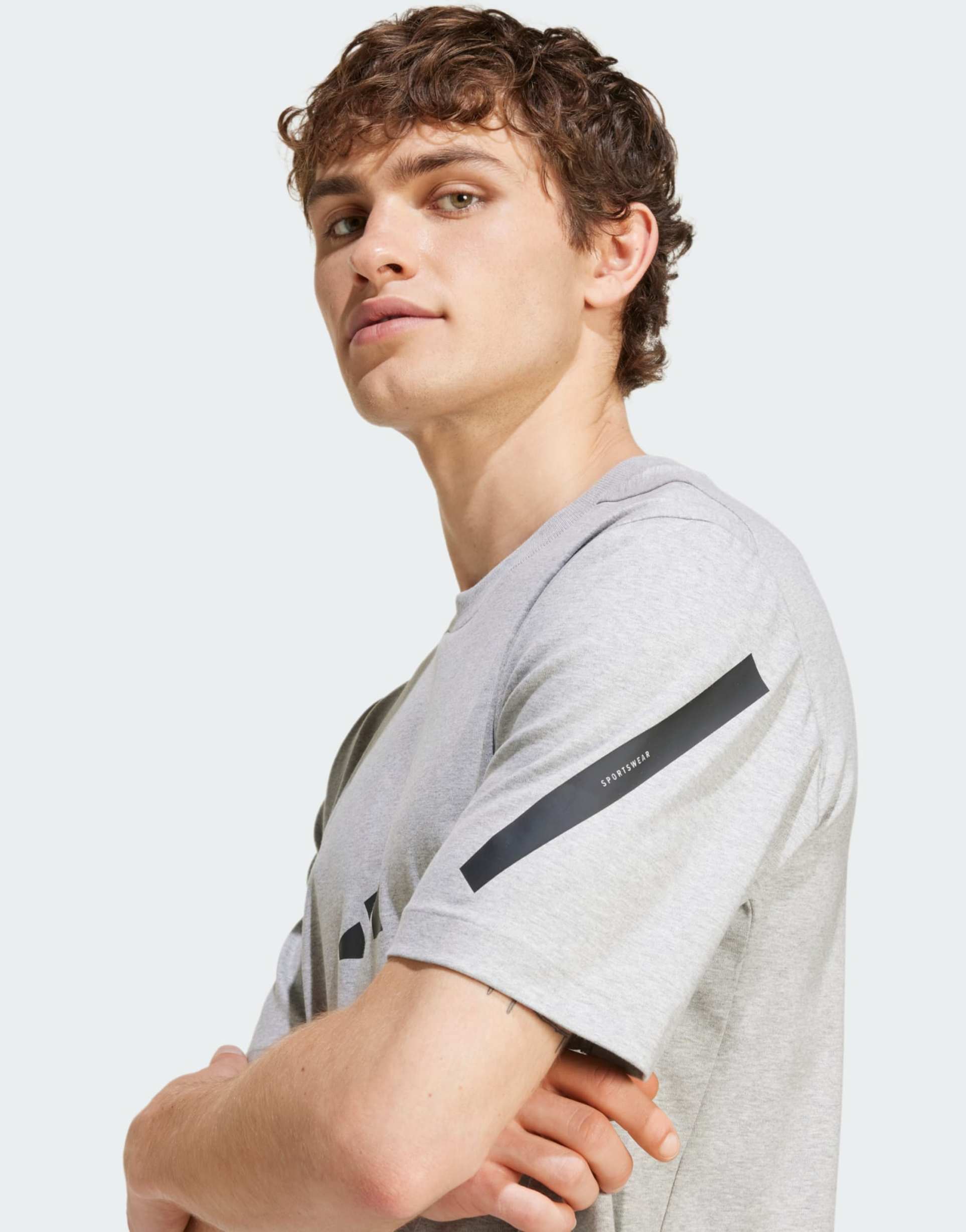 adidas Originals - Z.N.E. - T-shirt premium grigia