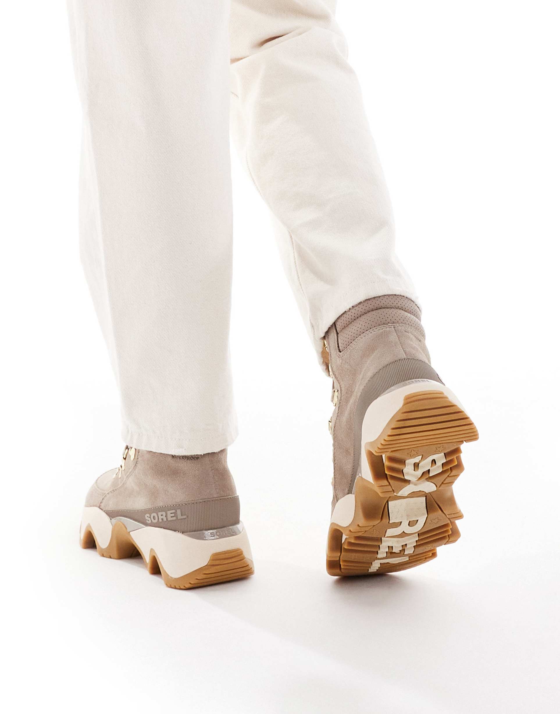 Sorel - Kinetic Impact Conquest Plus - Scarponcini da trekking color tortora con suola in gomma